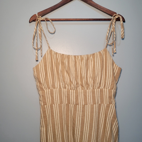 NWT Speechless‎ Taupe & White Striped Strap Tie Dress Womens Size XXL - Picture 2 of 12